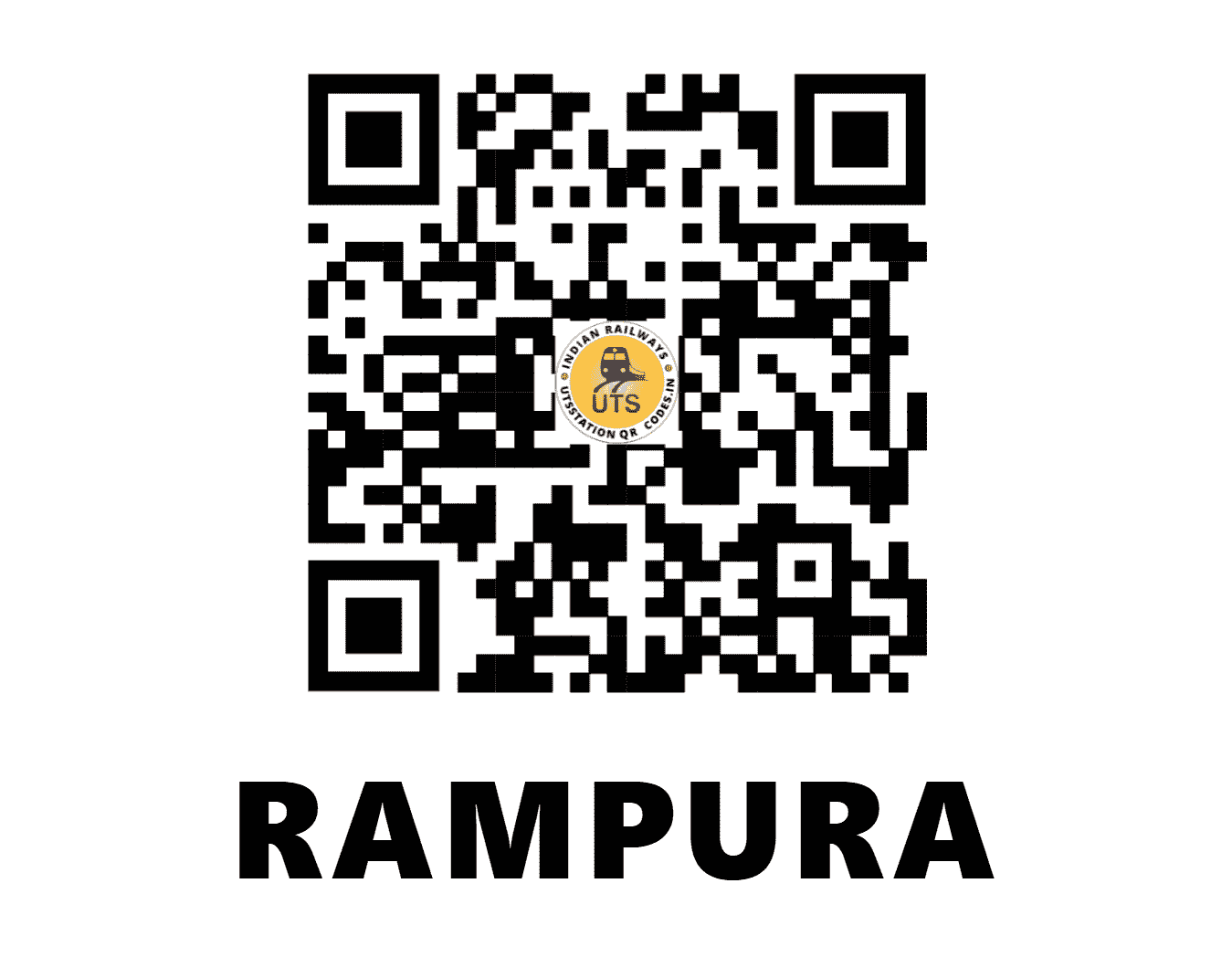 UTS QR Code for RAMPURA - RAPU (NC - MADHYA PRADESH)